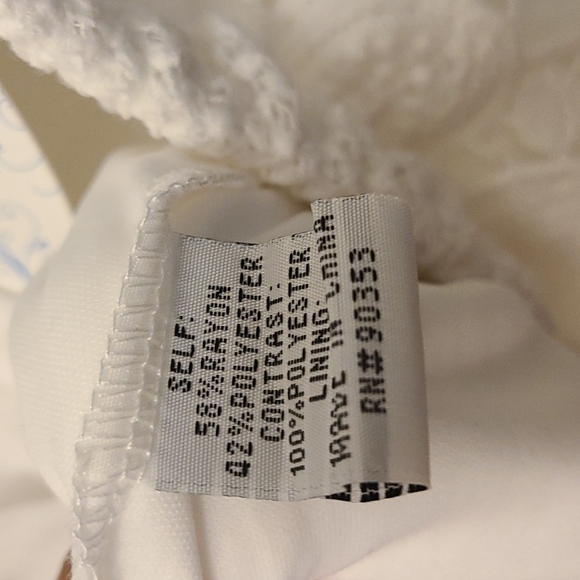 Nwt!J gee white strapless romper/ cover up - Picture 6 of 7